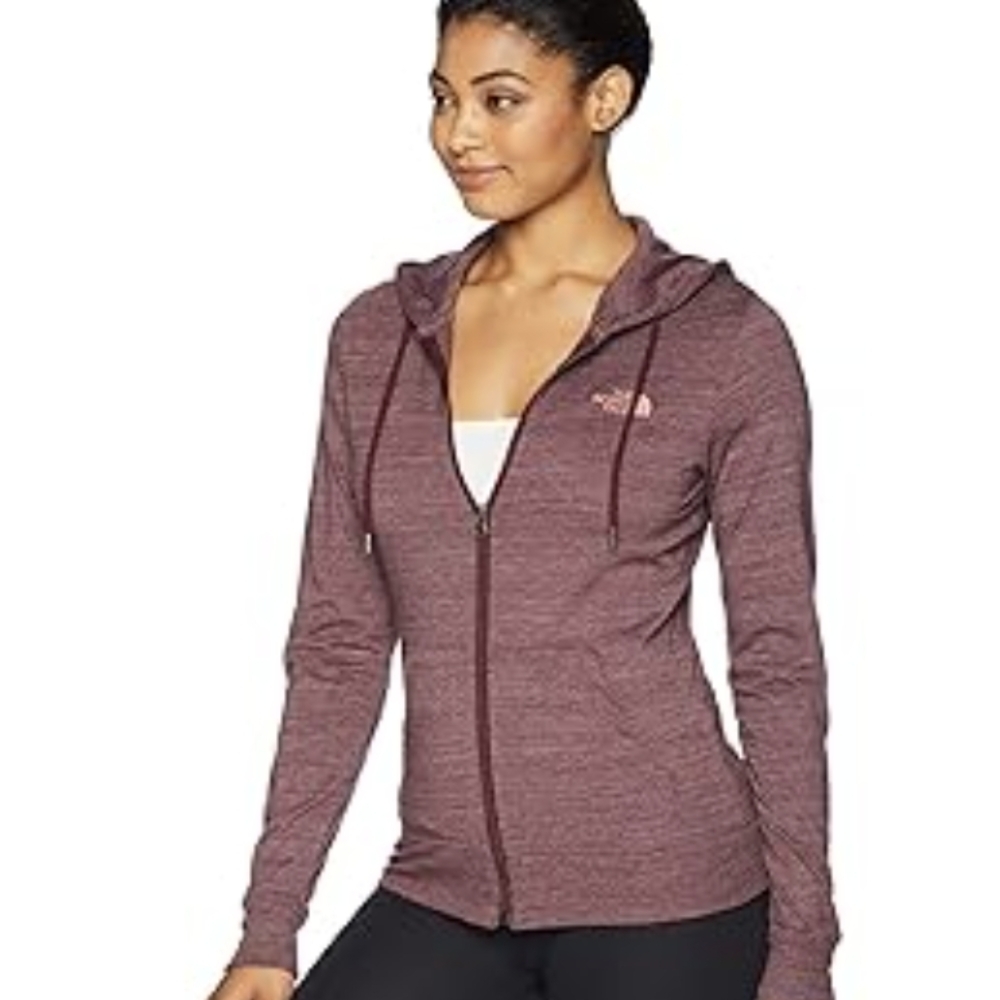 The North Face Women's Burgundy Zip-Up Hoodie